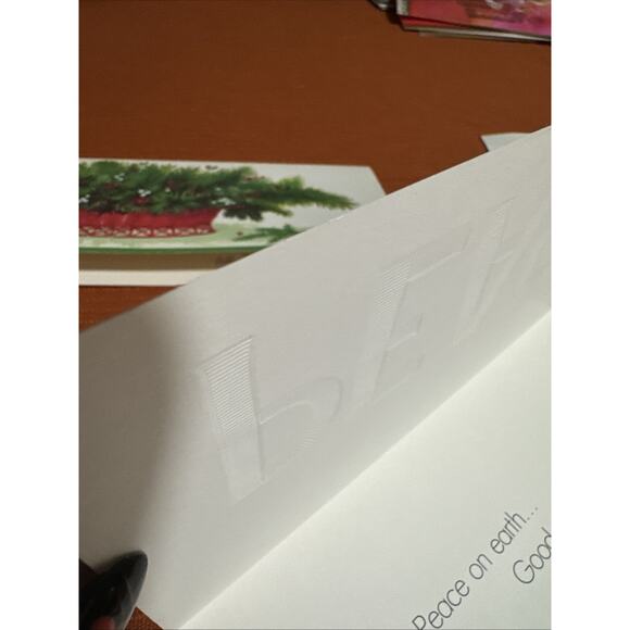 Vintage a lot of 5 used Christmas greeting cards - Picture 4 of 6